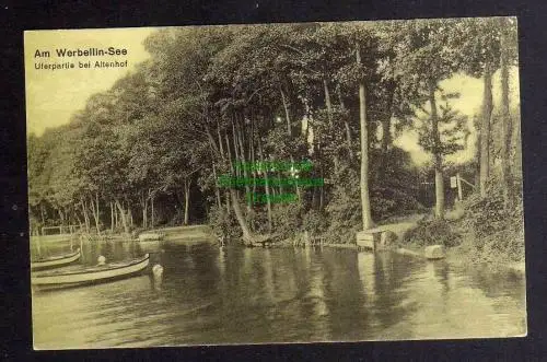 129794 AK Am Werbellin See Uferpartie bei Altenhof 1918