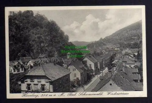 129872 AK Hornberg Schwarzwald Werderstrasse um 1925