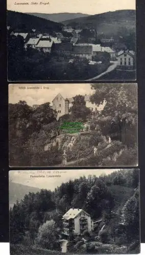 129241 3 AK Lauenstein Schloß Ferienheim 1914