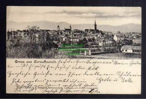 129184 AK Hermannstadt Nagyszeben 1902 nach Sofia