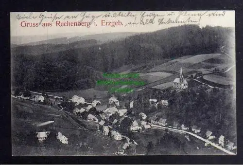 129359 AK Rechenberg im Erzgebirge 1909 Panorama Bienenmühle