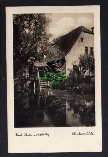 122101 AK Bad Stuer in Mecklenburg 1939 Hintermühle Fotokarte