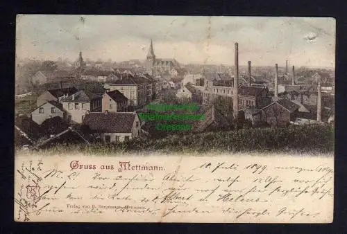 122156 AK Mettmann Panorama 1899