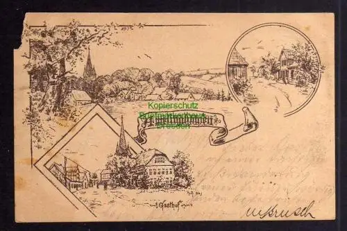 122261 AK Amelinghausen 1899 Federlitho Vorläufer Gasthof