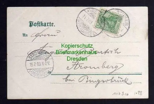 117910 AK Dobrilugk Kirchhain Schloss Bahnhof Litho 1903 Gasthof Rautenstock