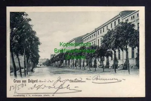 117898 AK Belgard an der Persante Lindenstrasse 1902