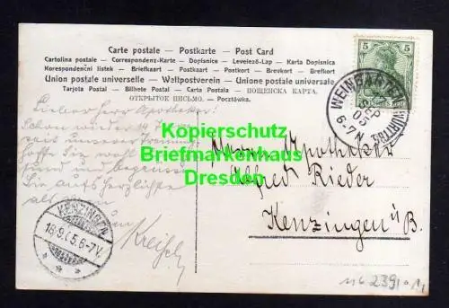 116239 AK Weingarten Württemberg 1905 Fotokarte Studentika