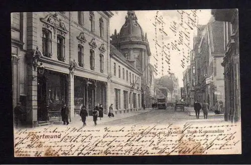 115211 AK Dortmund Ostenhellweg mit Westfäl.. Bank Kommamdite 1902