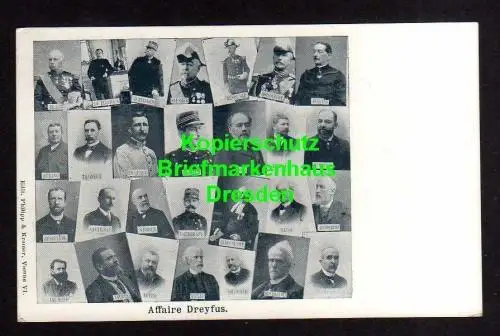 114858 AK Affaire Dreyfus Affäre 1896 Frankreich - Deutschland
