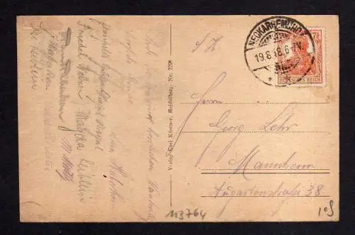 113764 AK Waldhilsbach Neckargemünd 1918 Gasthaus zum Rössle Neue Schule Gartenw