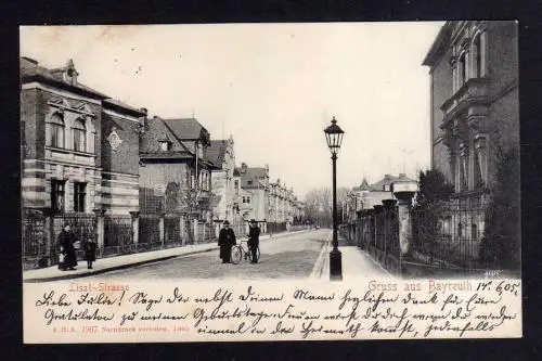 102828 AK Bayreuth Listz Strasse 1905