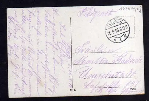 103041 AK Klodzko Glatz Schlesien Feldpost 1916