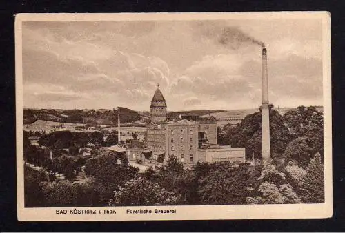 102317 AK Bad Köstritz Thüringen Fürstliche Brauerei 1917