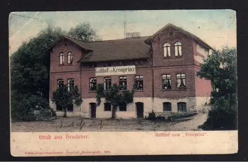 102478 AK Heudeber Gasthof zum Kronprinz 1906