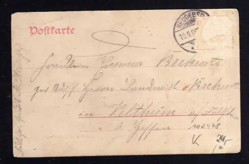 102478 AK Heudeber Gasthof zum Kronprinz 1906