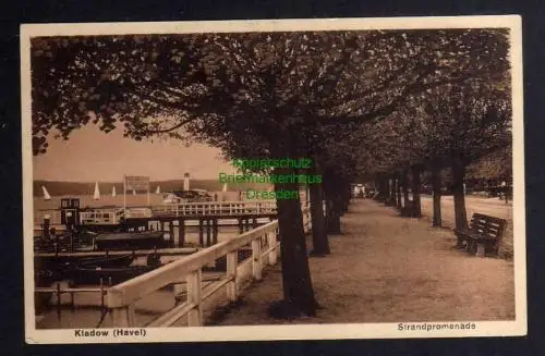 132371 AK Berlin Kladow Havel Strandpromenade um 1925