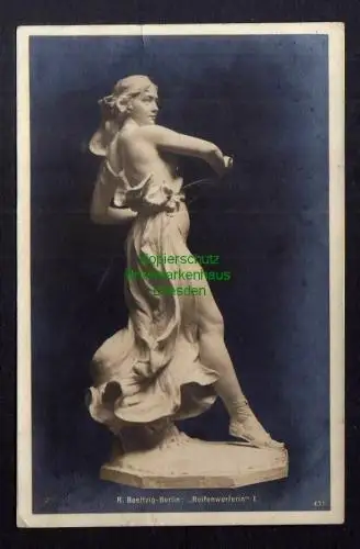131393 AK Skulpturen erster Meister R. Boeltzig Berlin Reifenwerferin 1911 Karls