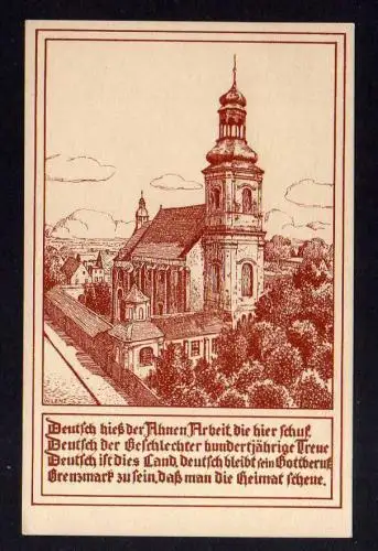 108747 AK Fraustadt Schlesien Klosterkirche um 1925 Deutscher Ostbund Berlin Kün