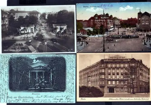 113820 4 AK Berlin Charlottenburg Mausoleum 1899 Askanischer Platz 1 Hotel Habsb