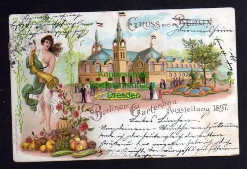 121438 AK Berlin 1897 Berliner Gartenbau Ausstellung Litho