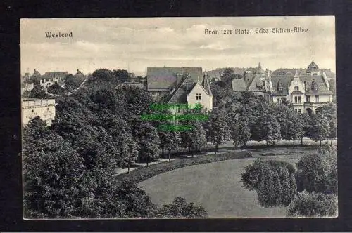 135164 AK Berlin Westend Branitzer Platz Ecke Eichen Allee 1918 Verlag Goldiner