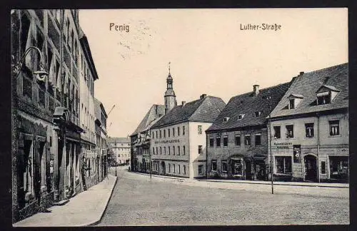 69853 AK Penig Luther Straße Hotel Stadt Leipzig 1916