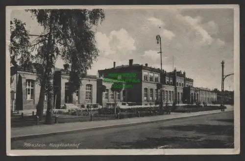 147411 AK Allenstein Olsztyn Opr. Hauptbahnhof 1942