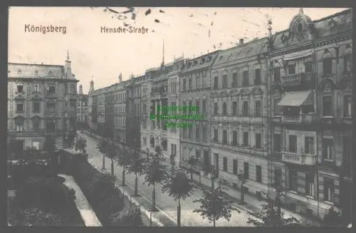 155407 AK Königsberg Ostpreußen Opr. 1915 Hensche Straße