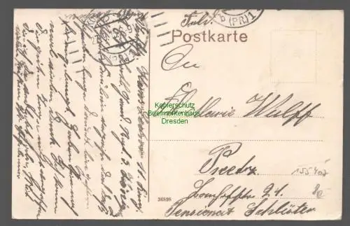 155407 AK Königsberg Ostpreußen Opr. 1915 Hensche Straße