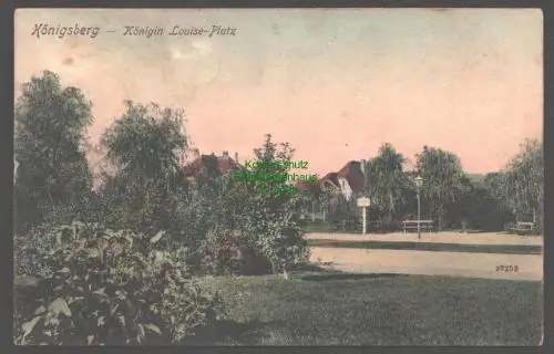 155468 AK Königsberg Ostpreußen Opr. 1909 Königin Luise Platz