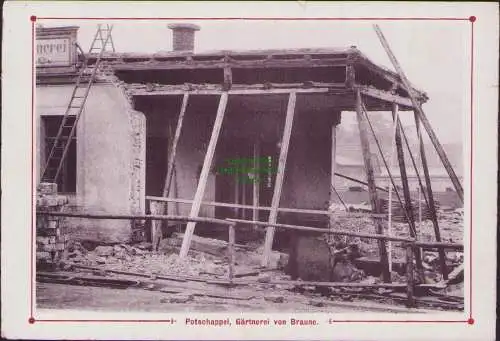 B15775 großes Bild aus Leporello Potschappel Gärtnerei von Braune Baustelle 1900