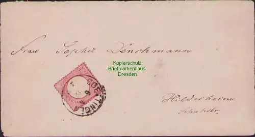 B15761 kleiner Brief DR 19 Goettingen um 1874 nach Hildesheim