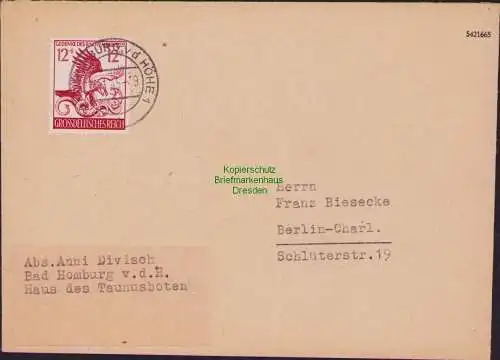 B15780 Brief DR 906 1945 Jahrestag des Marsches zur Feldherrnhalle in München