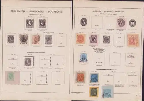 B15472 Ganzsachen Ausschnitte Rumänien Roumania 1878 - 1896