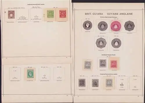 B15464 Ganzsachen Ausschnitte Britisch Indien India ab 1857 + Mi. 7 achteckig
