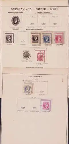 B15462 Ganzsachen Ausschnitte Griechenland ab 1867