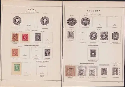 B15489 25 Ganzsachen Ausschnitte Afrika britsche franz. portugiesische Kolonien