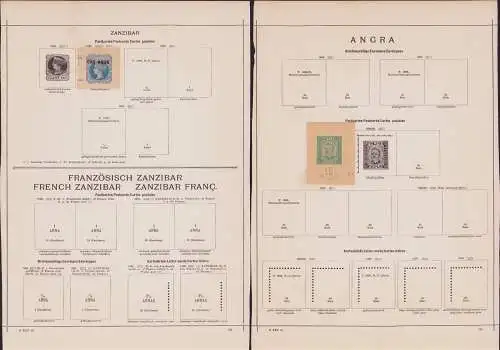 B15489 25 Ganzsachen Ausschnitte Afrika britsche franz. portugiesische Kolonien