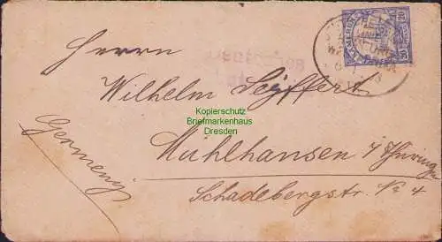 B15517 Brief Kamerun 1903 Deutsche Seepost Linie Westafrika VI. Schutzgebiet