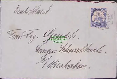 B15518 Brief Samoa Apia um 1910 nach Langenschwalbach Suhren Apia Samoa Südsee