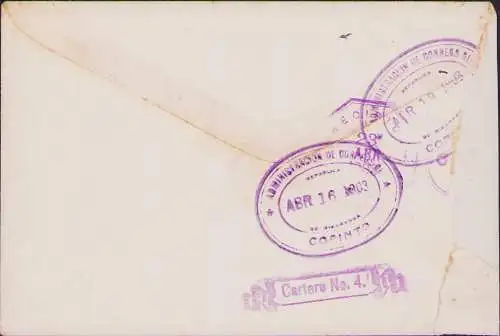 B15431 77 Ganzsachen Ausschnitte Nicaragua um 1890 + Umschlag 1903