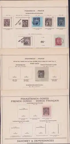 B15460 Ganzsachen Ausschnitte Frankreich France ab 1882