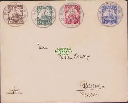 B15504 Brief Deutsch Südwestafrika Rehoboth 1913