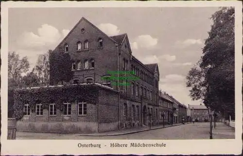 158393 AK Osterburg Altmark 1942  Höhere Mädchenschule