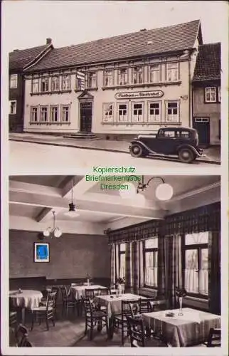 158464 AK Elgersburg Thüringen Fotokarte Gaststätte Fürstenhof um 1940