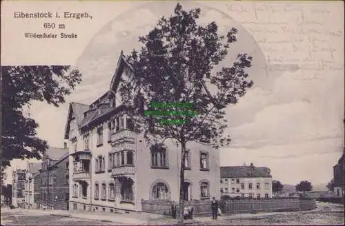 158505 AK Eibenstock Erzgebirge 1924 Wildenthaler Straße
