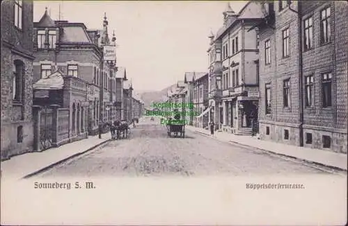 158522 AK Sonneberg um 1900 Köppelsdorferstrasse Hotel Kaiserhof