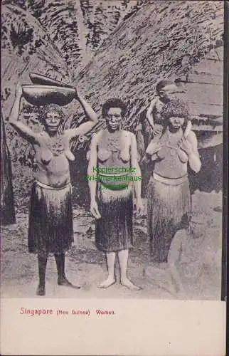158307 AK Native Singapore New Guinea Women 1912