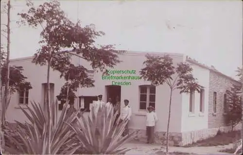 158365 Fotokarte Afrika Deutsch Südwestafrika Station Gobabis Kolonialbeamte
