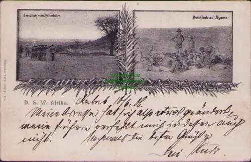 158310 AK DSW Kubub Exekution 1906 nach Deutschland mehrfach nachgesandt